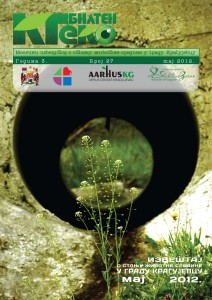Naslovna strana za KG eko bilten 27  maj 2012. godine