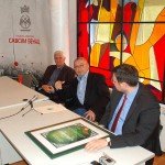 Dušan Dinčić, prof dr Radomir Simić i Branislav Marinkov