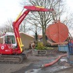 postavljanje creva u zemlju