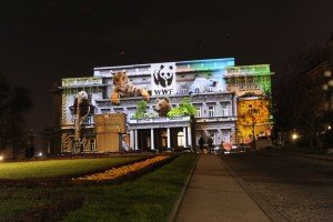 3D projekcija o klimatskim promenama na zgradi Starog dvora