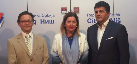 Ričard Maša, predstavnik Delegacije EU u Srbiji, dr Stana Božović, državna sekretarka Ministarstva poljoprivrede i zaštite životne sredine i Darko Bulatović, gradonačelnik Niša