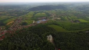 Crkva na Oplencu i panorama Topole